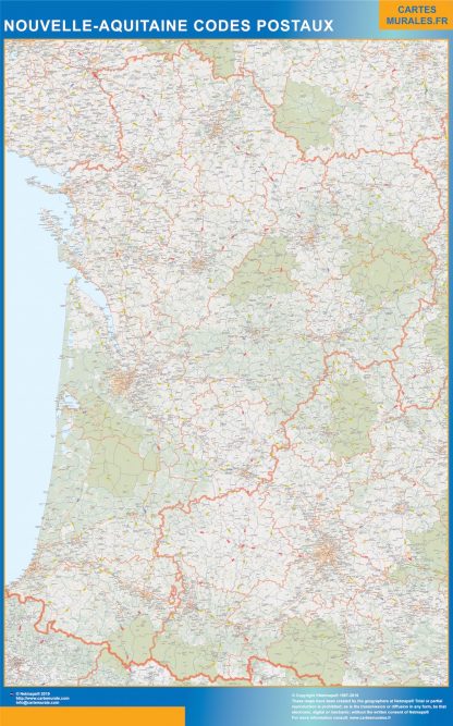 Región Nouvelle Aquitaine codigos postales